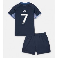 Camiseta Tottenham Hotspur Son Heung-min #7 Segunda Equipación Replica 2023-24 para niños mangas cortas (+ Pantalones cortos)